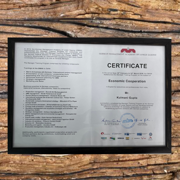 Kulmani Gupta – Economic Cooperation