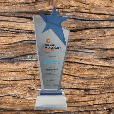 Shrishti Softech Solutions Pvt. Ltd. was recognized with the 13th Channel Accelerator Award 2023 in the SaaS Solutions category at Eros Hotel, New Delhi.